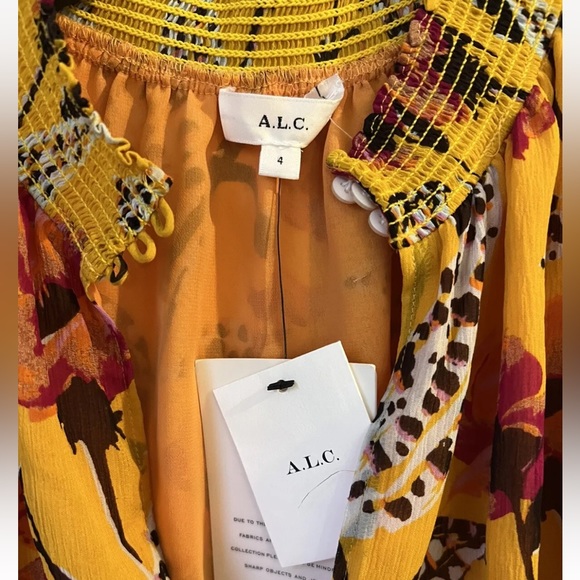 ALC Hayley Silk Blouse, Size 4 - Picture 3 of 3